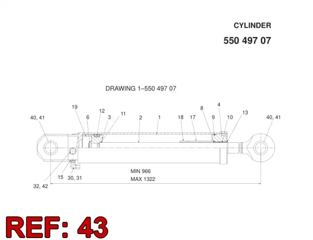 SEAL KIT FOR CYLINDER