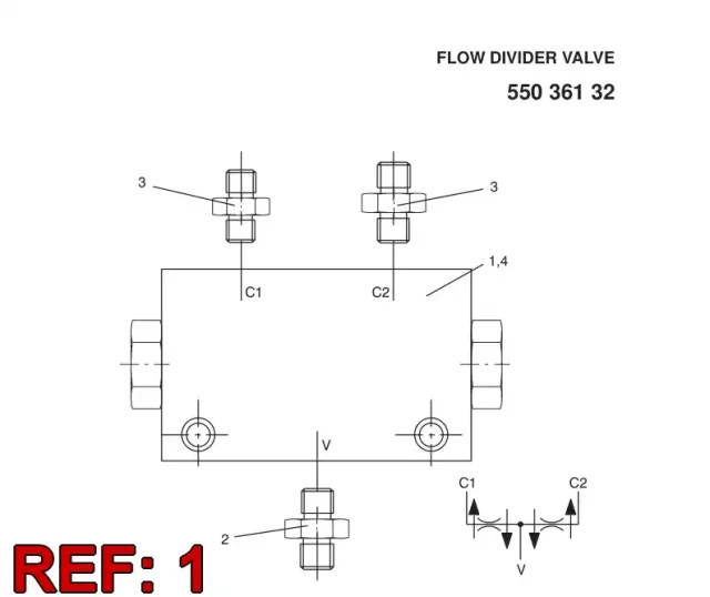 FLOW DIVIDING VALVE **