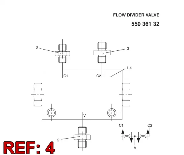 DICHTUNGSSATZ FOR FLOW DIVIDING VENTIL