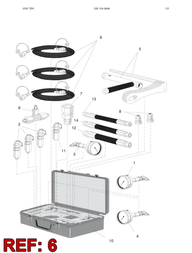 HIGH PRES. HOSE ASSY: