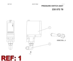 Sandvik INTERRUPTOR DE PRESSÃO — diagrama técnico