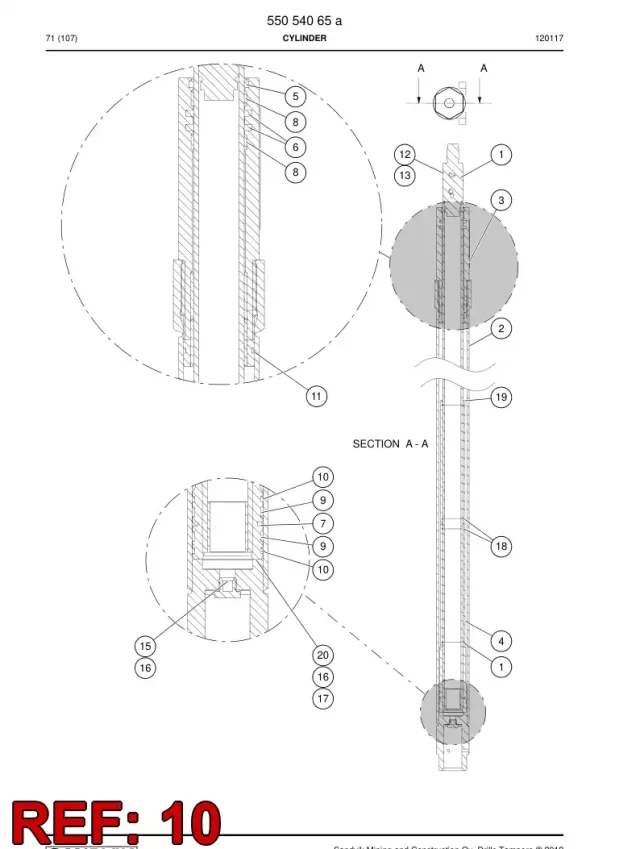 GUIDE RING, PİSTON ROD