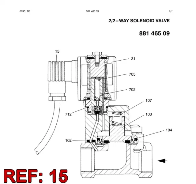 SOLENOID VALVE CABLE