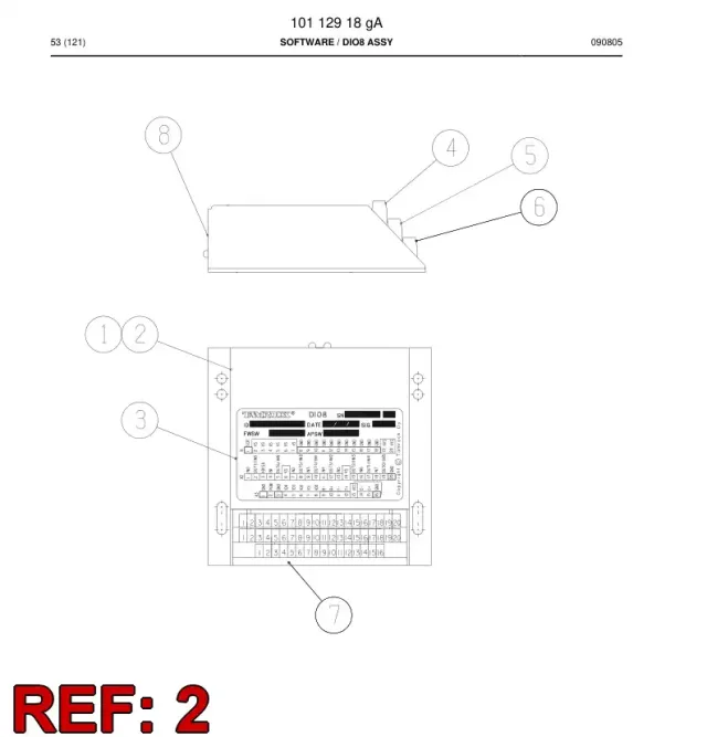 ON/OFF-VALF GUIDE/DIG.MODULE
