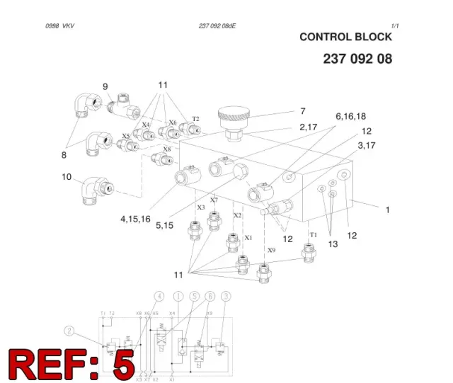 SHUTTLE VALVE CARTR.