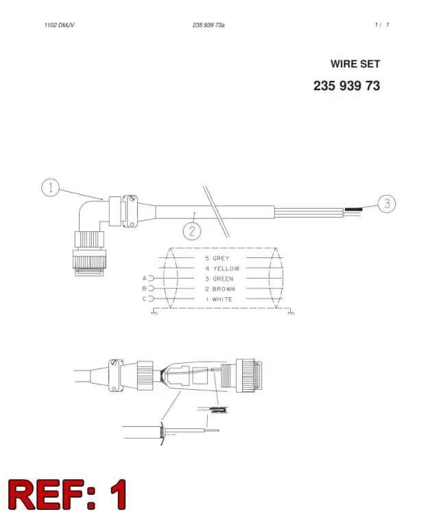 MULTIPOLE CONNECTOR (PLUG)