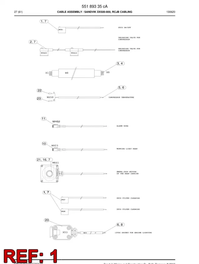 KABLO, CONECTOR MACHO PRECABLEADO
