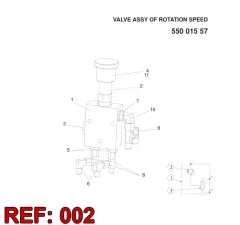Sandvik PRESSURE REL.VALVE — schéma technique