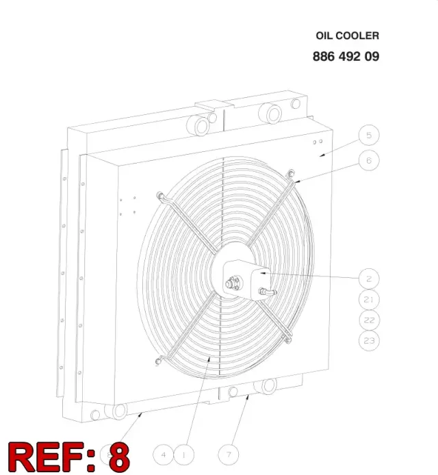 OIL COOLER HYDRAULIC