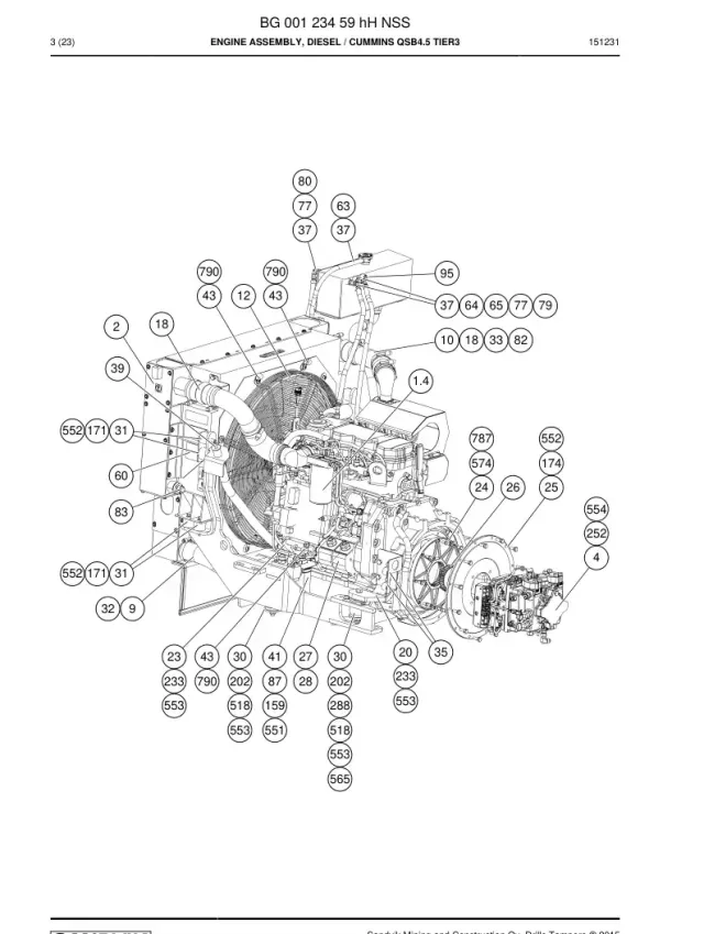 ENGINE ASSEMBLY, DIESEL