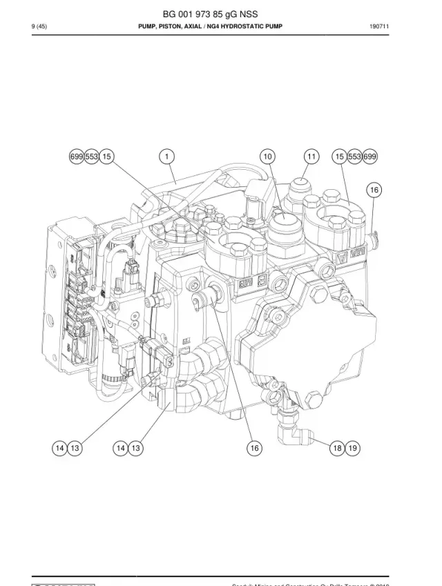 POMPA, PİSTON, AXIAL