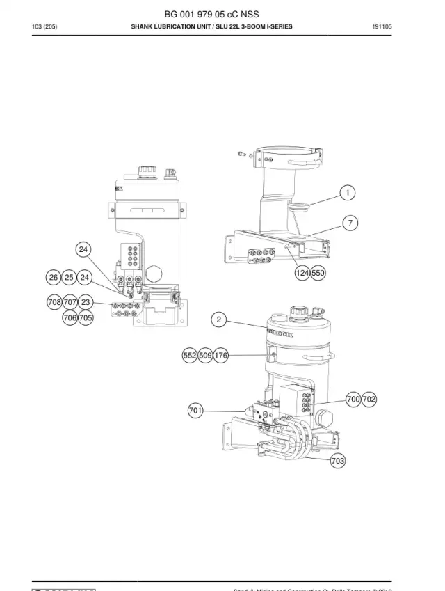 SHANK LUBRICATION UNIT
