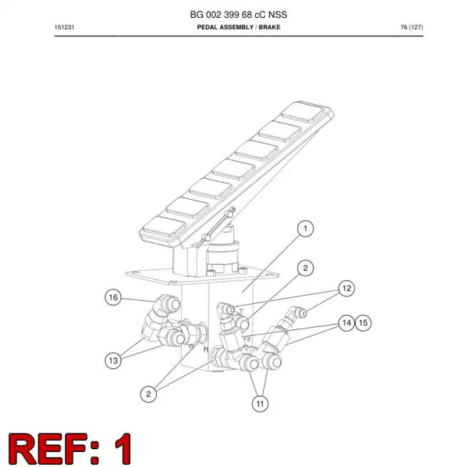PEDAL, BRAKE