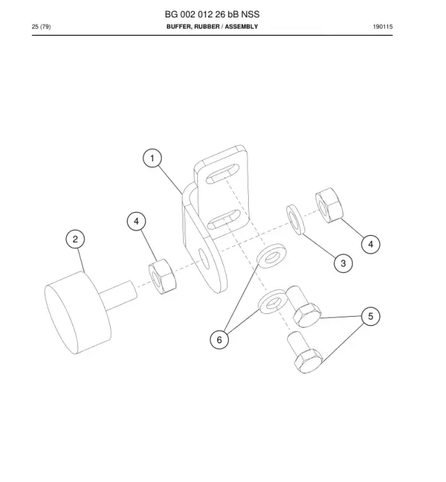 BUFFER, RUBBER