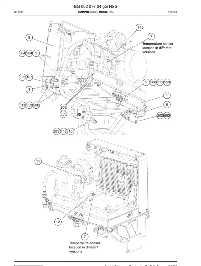 COMPRESSOR, MOUNTING
