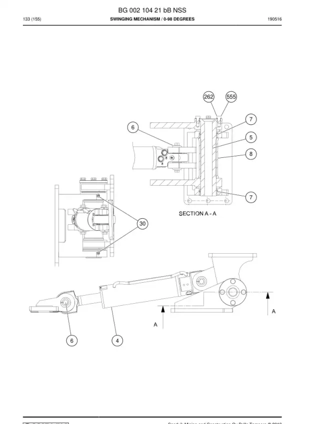 SWINGING MECHANISM