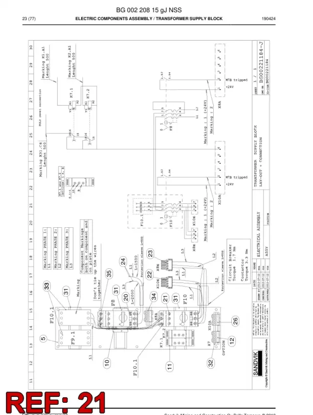 DEVRE KESİCİ, THREE-PHASE, MANUAL RESET