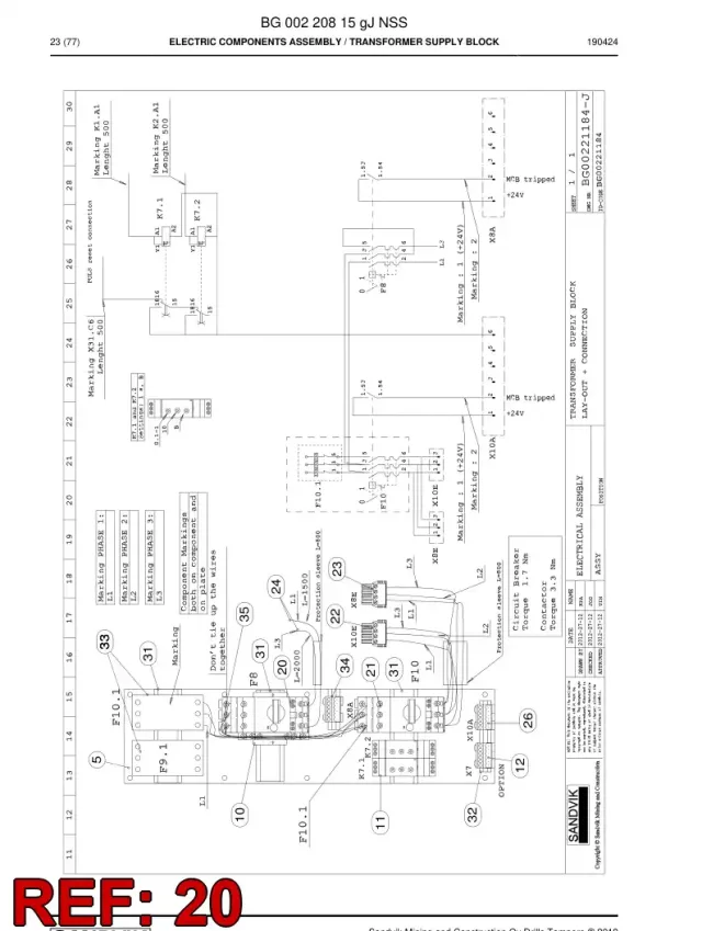 CIRCUIT BREAKER, THREE-PHASE, MANUAL RESET
