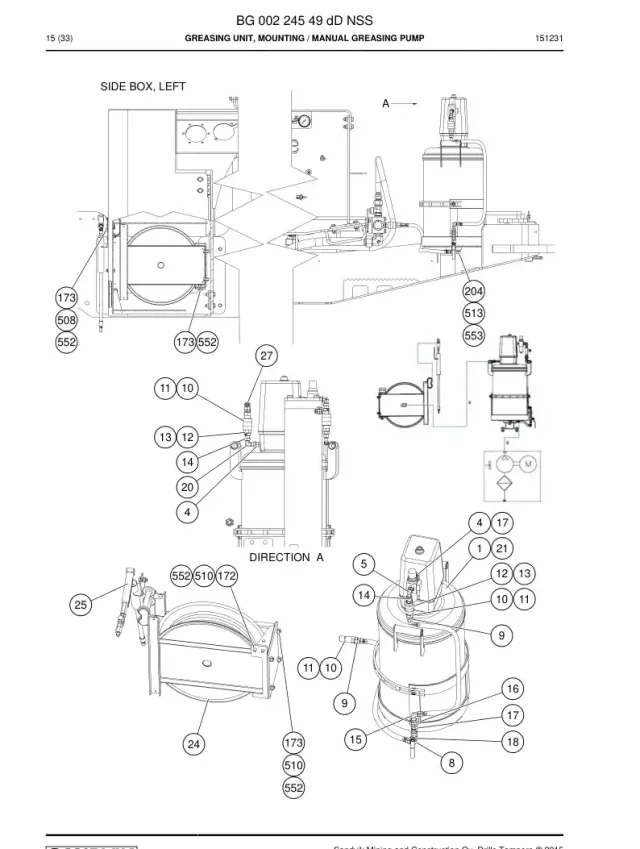GREASING UNIT, MOUNTING