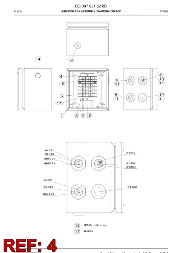 TERMINAL BLOCK, END PLACA