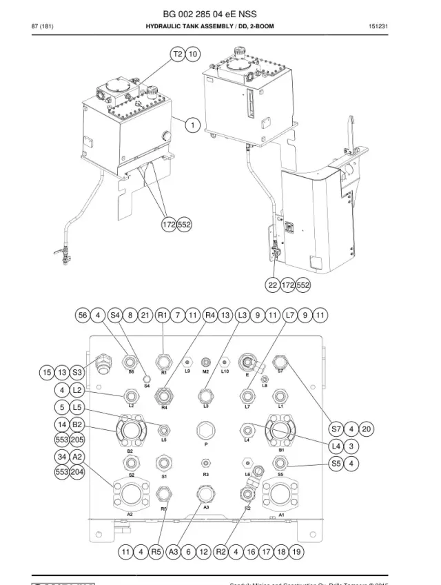 HYDRAULIC TANK ASSEMBLY