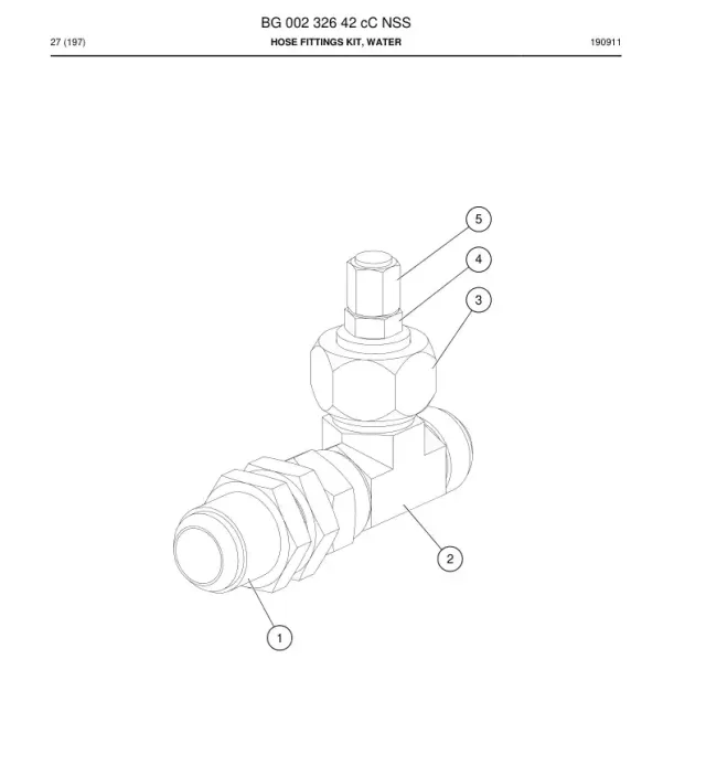 HOSE FITTINGS KIT, WATER