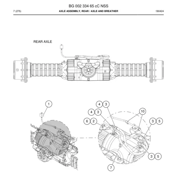 AXLE ENSEMBLE, REAR
