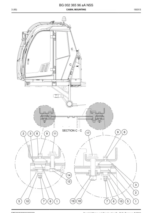 CABIN MOUNTING