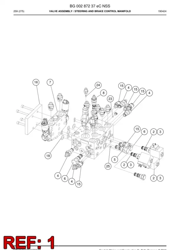 MANIFOLD, HIDRÁULICO