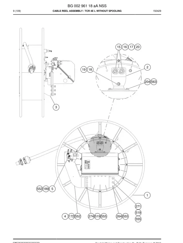 KABLO REEL ASSEMBLY