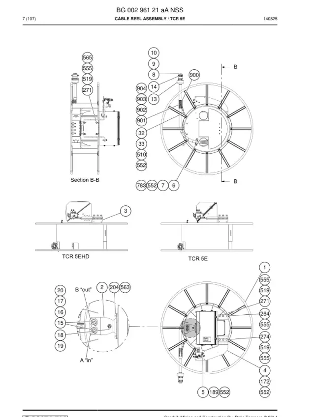 CABLE REEL CONJUNTO