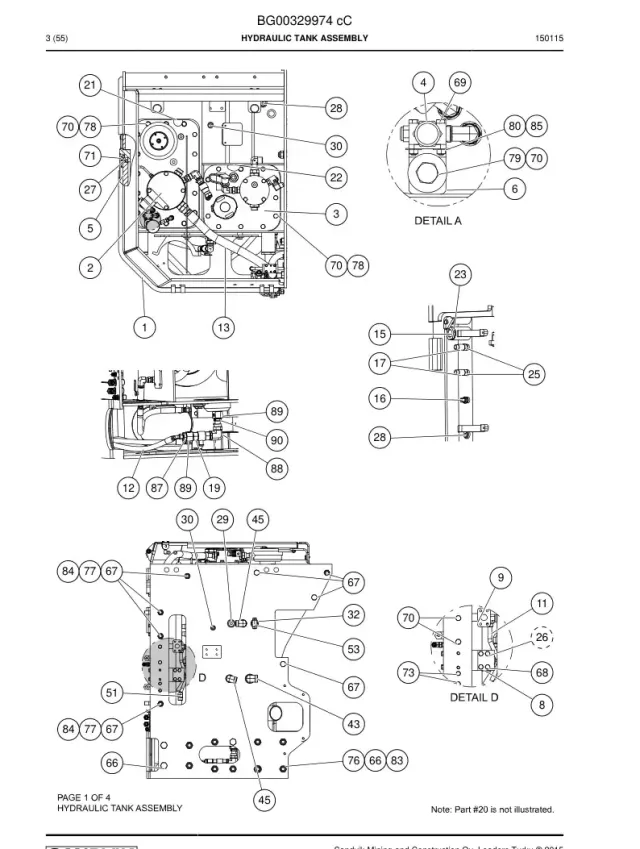 HYDRAULIC TANK CONJUNTO