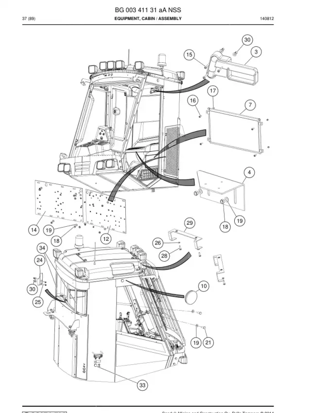 EQUIPMENT, CABIN