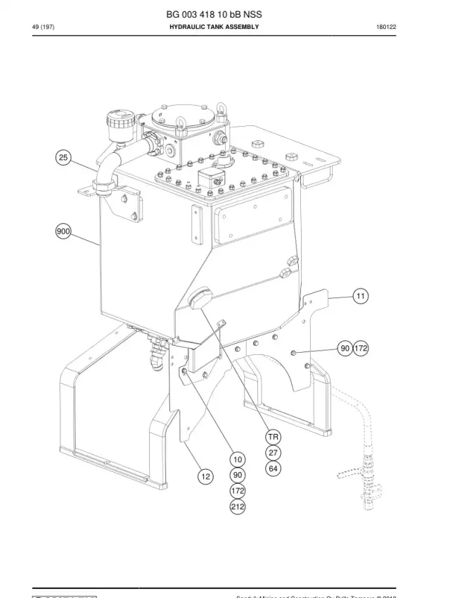 HYDRAULIC TANK ASSEMBLY