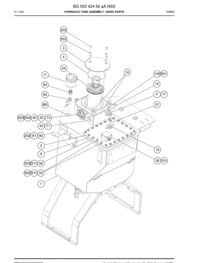 GRUBU DEL TANQUE HYDRAULICULICO