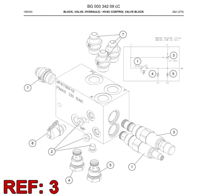 VÁLVULA, FLOW REGULATOR, 3 WAY