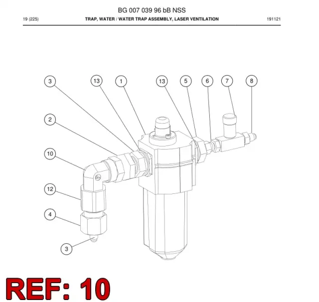 ELBOW, SWIVEL NUT
