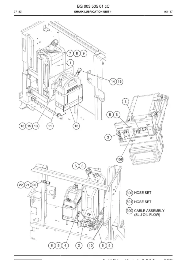 SHANK LUBRICATION UNIT
