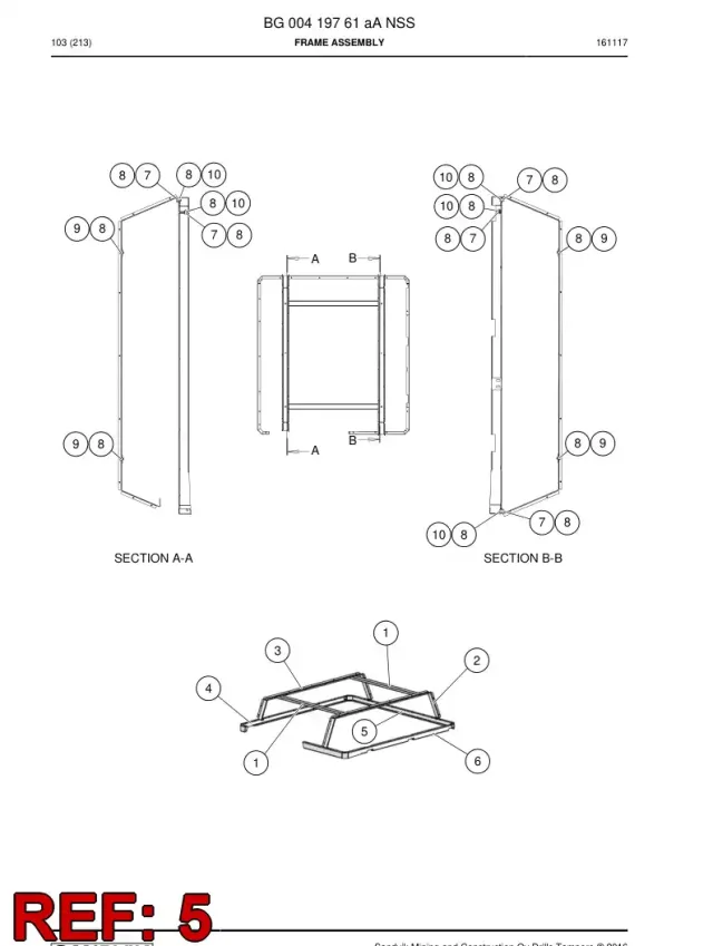 FRAME, REAR, WELDING