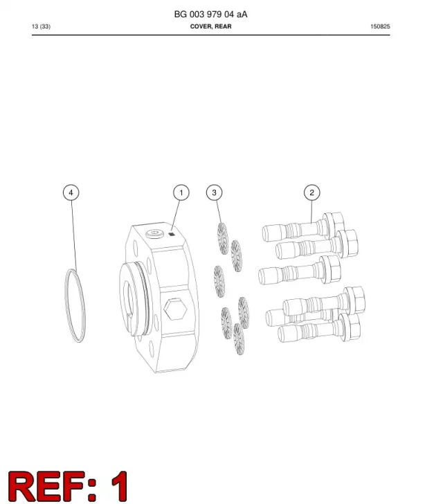 COVER, REAR