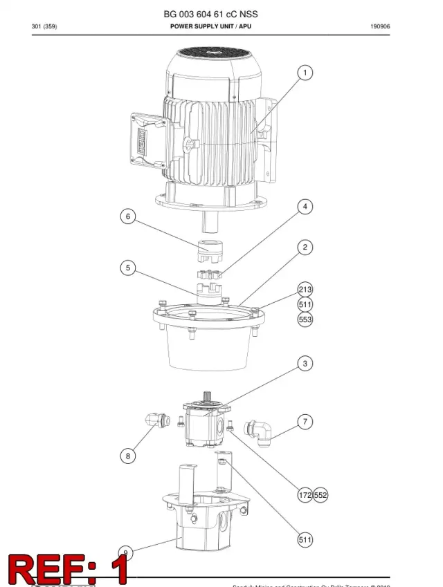 MOTOR, THREE PHASE