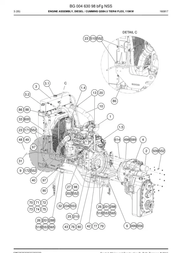 ENGINE ASSEMBLY, DIESEL
