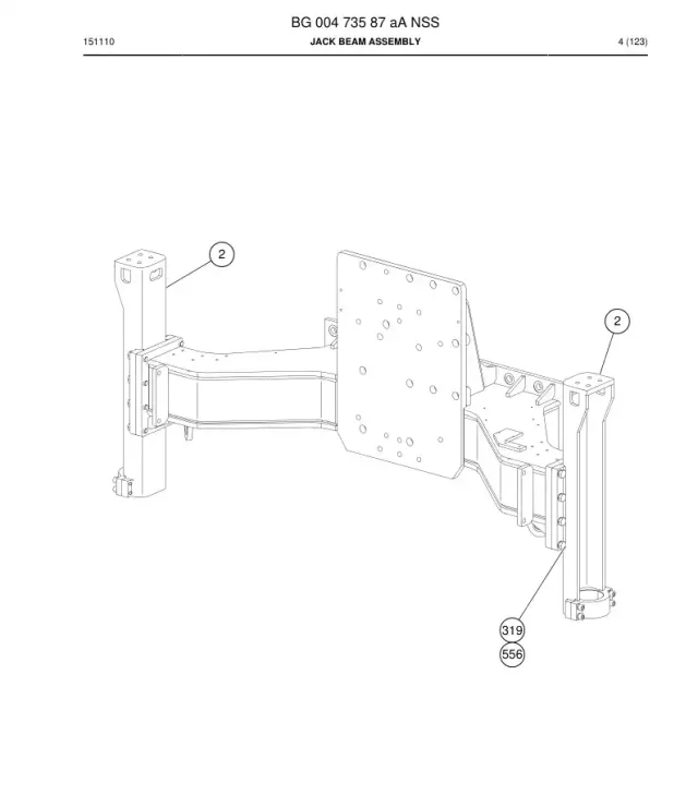 JACK BEAM ASSEMBLY