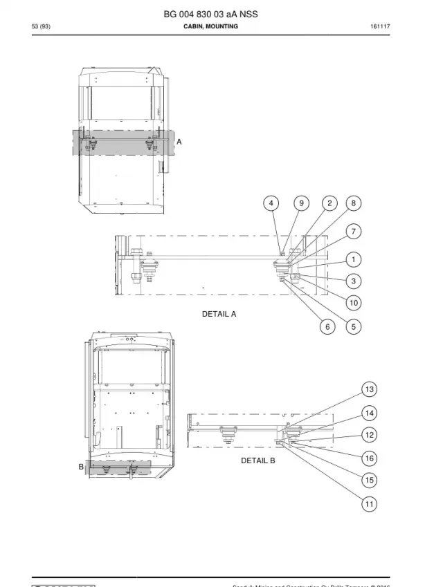 CABIN MOUNTING