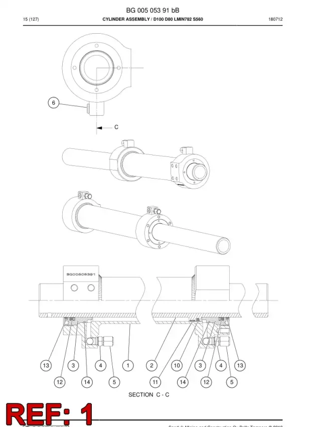 HYDRAULIKZYLINDER, DOPPELTWIRKEND