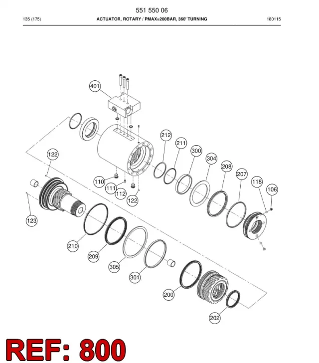 SEAL KIT, ROTARY ACTUATOR