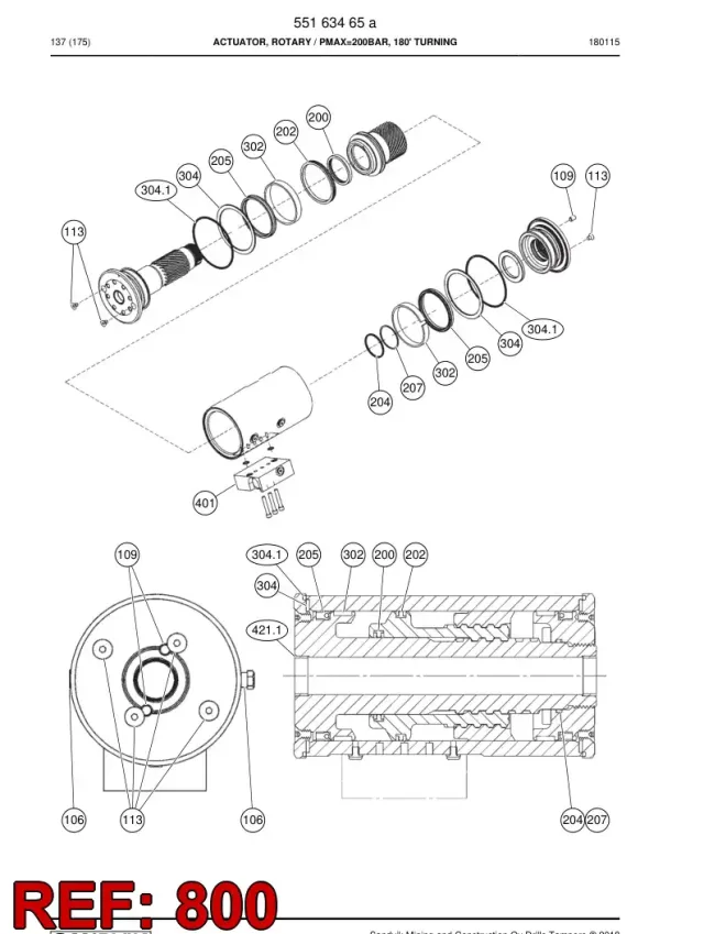 SEAL KIT, ROTARY ACTUATOR