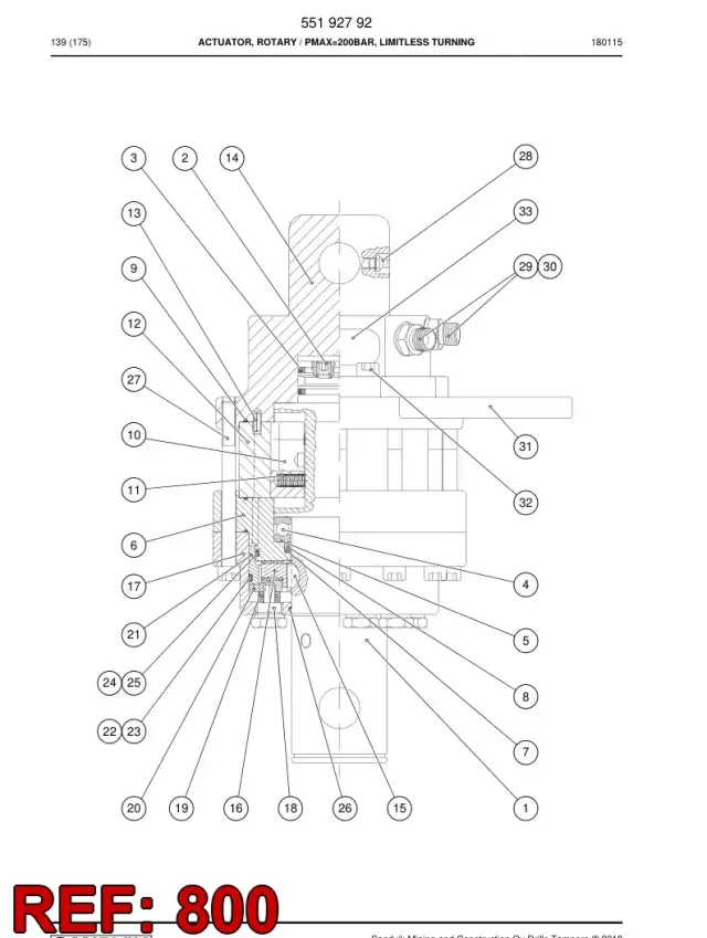 SEAL KIT, ROTARY ACTUATOR