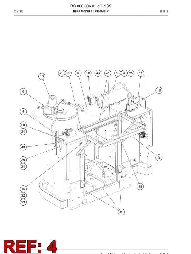 SUPPORT, DRILL ROD