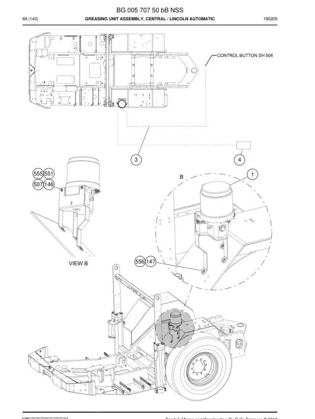 GREASING UNIT ENSEMBLE, CENTRAL